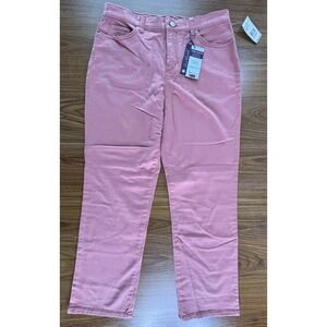 Gloria Vanderbilt Womens Amanda Jeans BEGONIA BLOOM Peach 10 Short Slimming